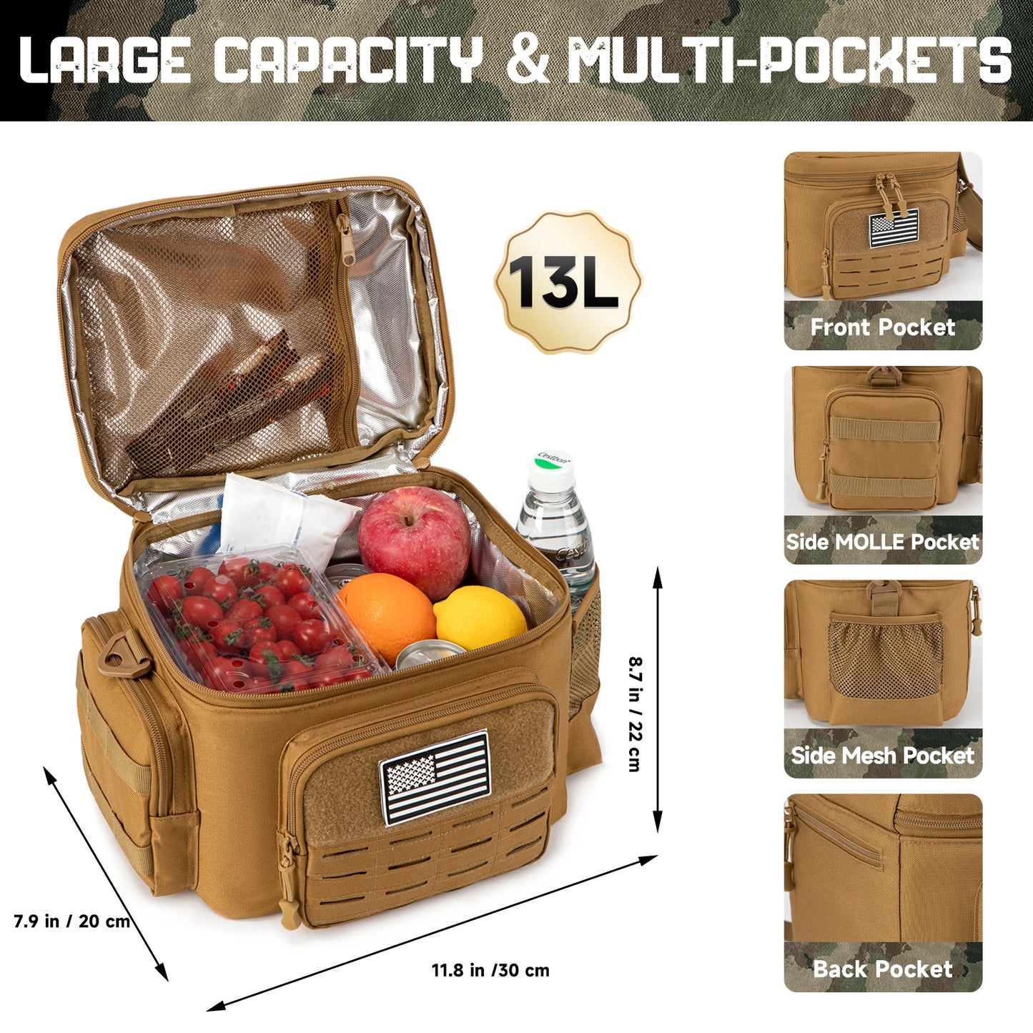 Insulated Lunch Box — Leak-Proof Tactical Cooler Bag for Work & Picnics — view 2 of bags