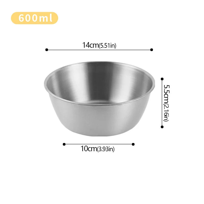 Korean Sauce Bowl with Handle — 304 Stainless Steel Rice, Wine & Seasoning Dish — view 7 of dining & tableware
