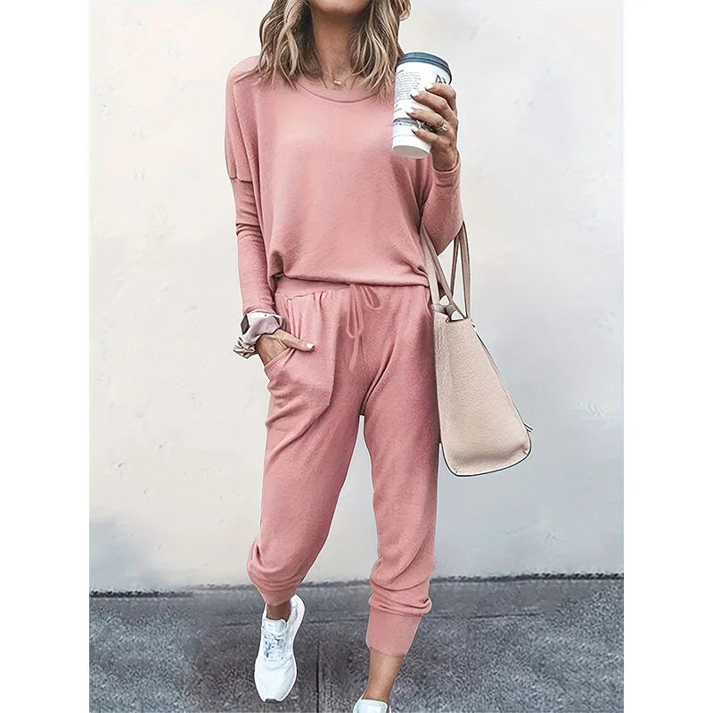 Oversize Tracksuit Set &mdash; Women&rsquo;s 2026 Spring-Autumn Long-Sleeve Loose Hoodie + Sportswear Pant — view 3 of tracksuits