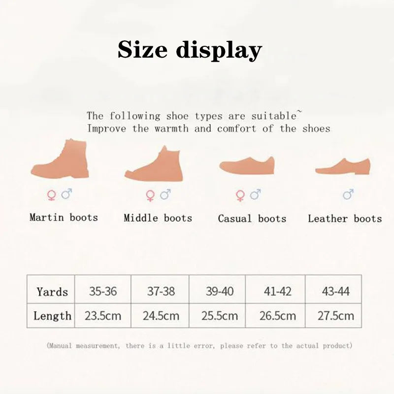 Heated Cashmere Thermal Insoles — Winter Warm Shoe Inserts — view 6 of shoe accessories