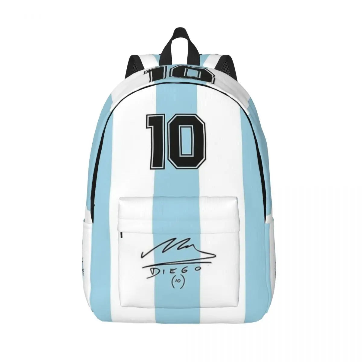 D10S Argentina 86 Diego Maradona D10 Backpack for Soccer Bag Football Schoolbag for Boy Girl Kids Daypack Durable