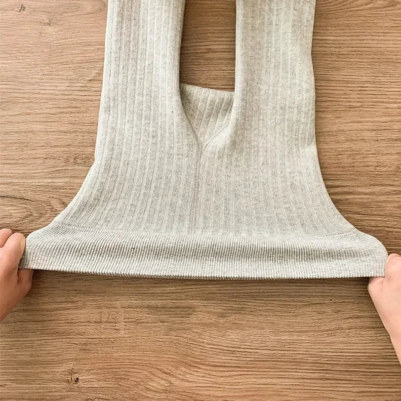 Warm Cashmere Pants for Girls Autumn Winter Kids Clothing Children Plus Velvet Trousers Keep Warm Cotton