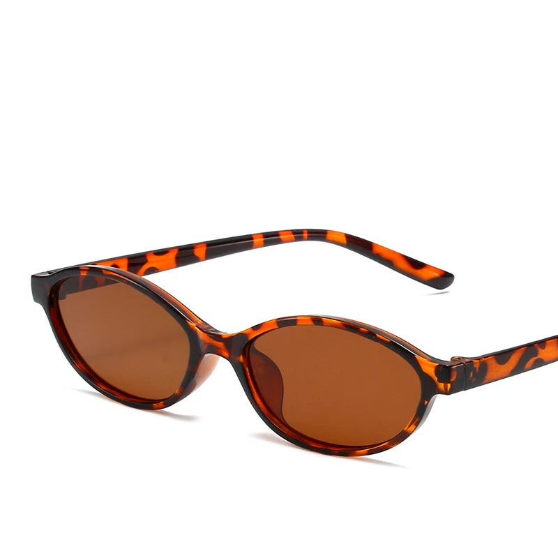 Vintage Small-Frame Oval Sunglasses — Women's UV400 Retro Sun Glasses — view 12 of sunglasses