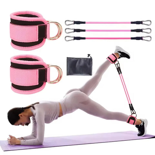 Resistance Bands — Ankle Strap Yoga Set, Elastic Fitness Loop Bands — view 1 of sports & fitness