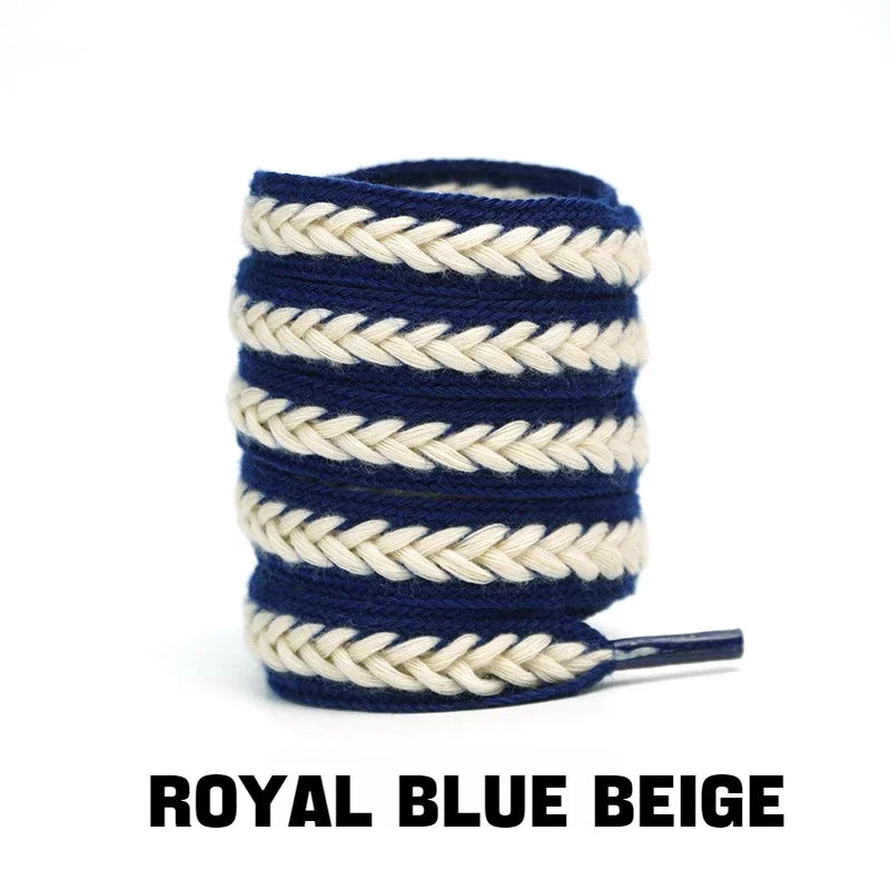 Wheat Cotton Shoelaces — Wide Premium Sneaker Laces (1 Pair) — view 11 of shoe accessories