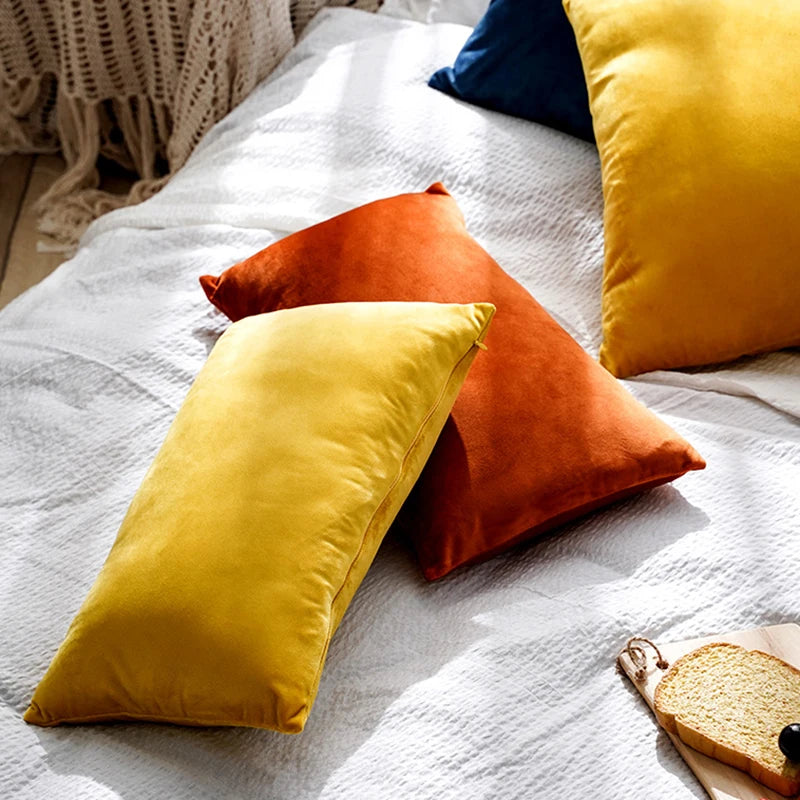 Velvet Plaid Cushion Cover &mdash; 30&times;50 cm Nordic Decorative Pillowcase for Sofa &amp; Bed — view 3 of cushion covers & pillow cases
