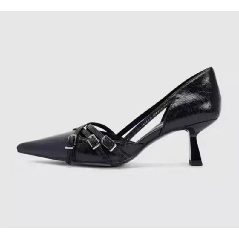 Heels & Pumps — Classic Ladies Pointed-Toe Pumps for Wedding & Banquet, Designer Party Stilettos — view 2 of heels & pumps