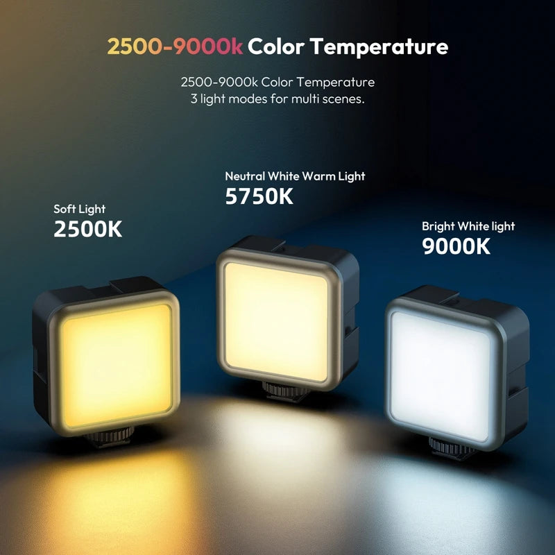 VL49 RGB LED Video Light – 2500K–9000K Magnetic Mini Fill Light (2000mAh, Type-C)