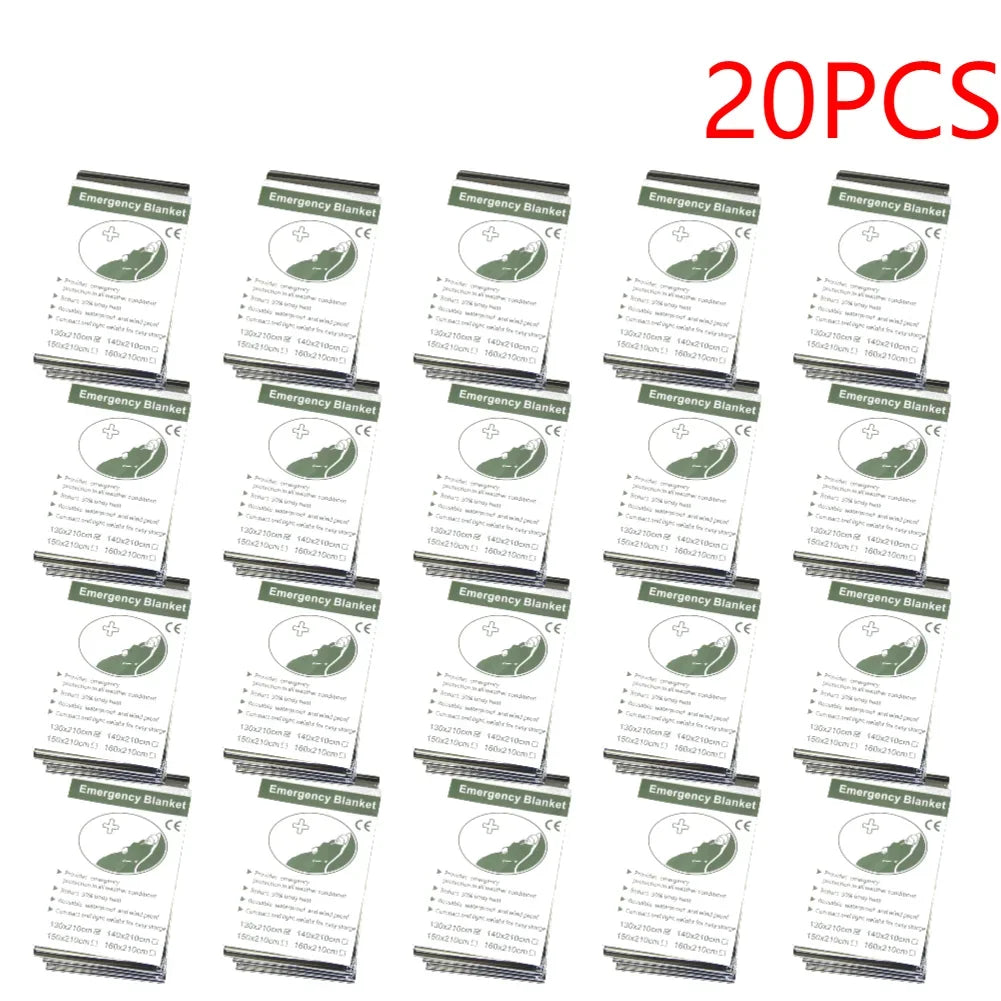 Emergency Mylar Survival Blanket Bulk Pack — Lifesaving Thermal Foil — view 8 of outdoor sports