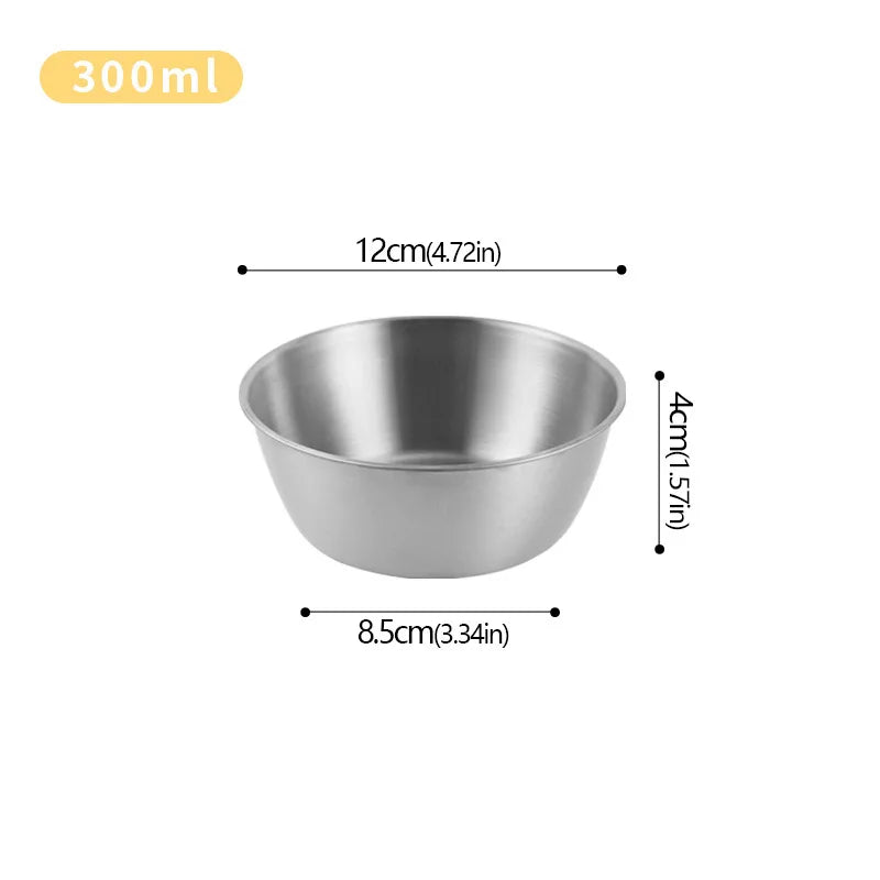 Korean Sauce Bowl with Handle — 304 Stainless Steel Rice, Wine & Seasoning Dish — view 17 of dining & tableware