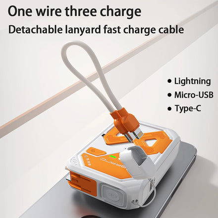 Magnetic 10000mAh 22.5W Wireless Power Bank — Foldable AC Plug All-in-One — view 1 of power banks