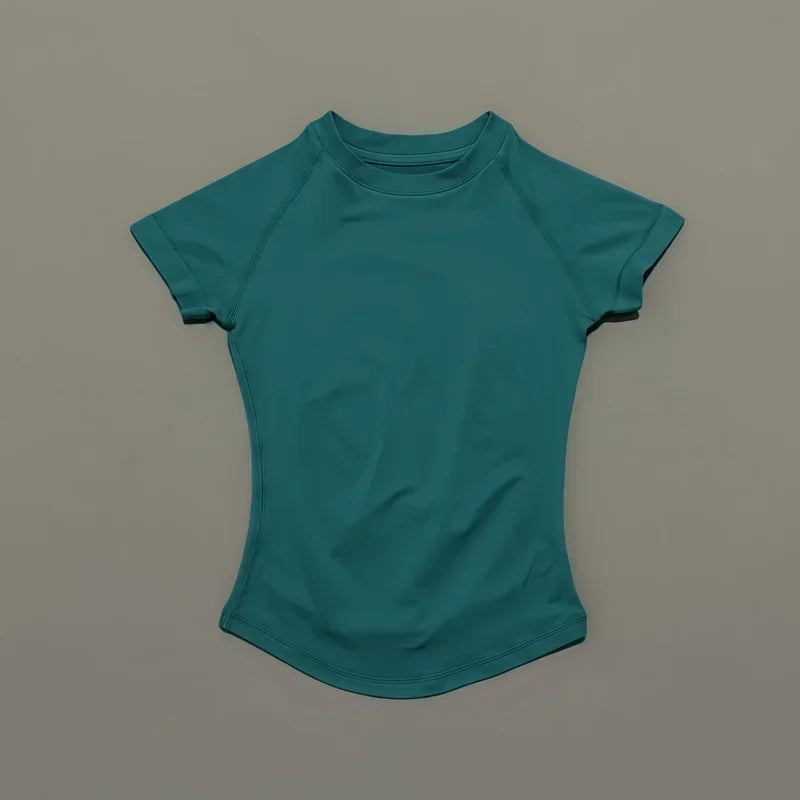 Impact Seamless Yoga Top &mdash; Women&rsquo;s Short-Sleeve Workout Shirt for Running &amp; Sports — view 12 of sports & fitness
