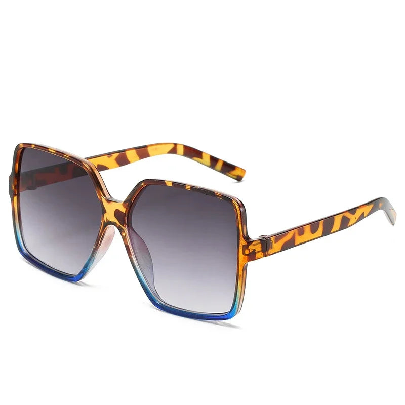 Square Big-Frame Sunglasses Vintage — New It-Girl Designer Retro Women Men Brand UV Shades — view 8 of sunglasses