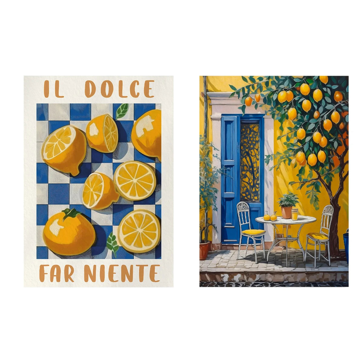 Italian Lemon Tree Canvas Poster &mdash; Cottagecore Landscape Spring Wall Art for Home Decor — view 17 of wall art & prints