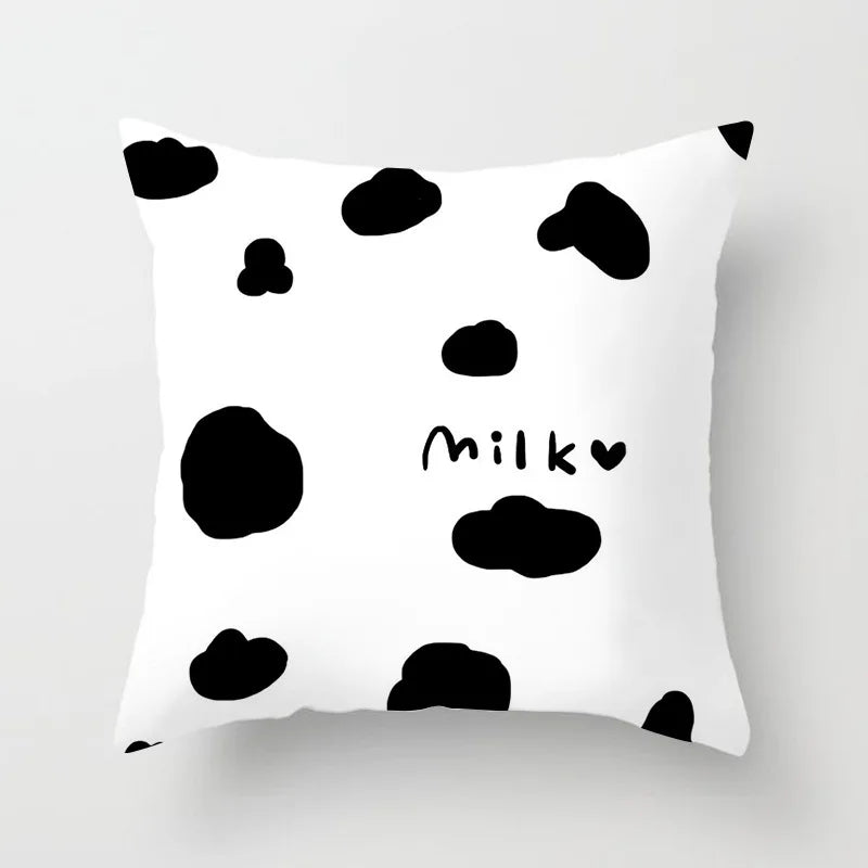 Black &amp; White Geometric Pillowcase &mdash; 45&times;45 cm Modern Sofa &amp; Office Cushion Cover — view 18 of cushion covers & pillow cases