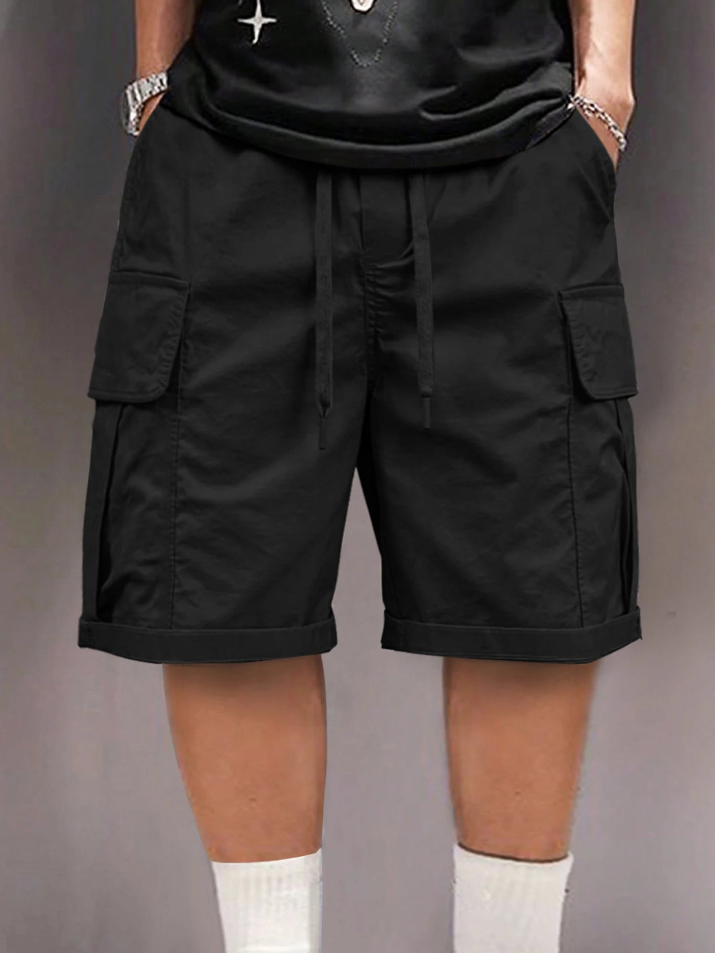 Men&rsquo;s Quick-Dry Cargo Shorts &mdash; Lightweight Elastic Waistband with Multiple Pockets — view 4 of shorts