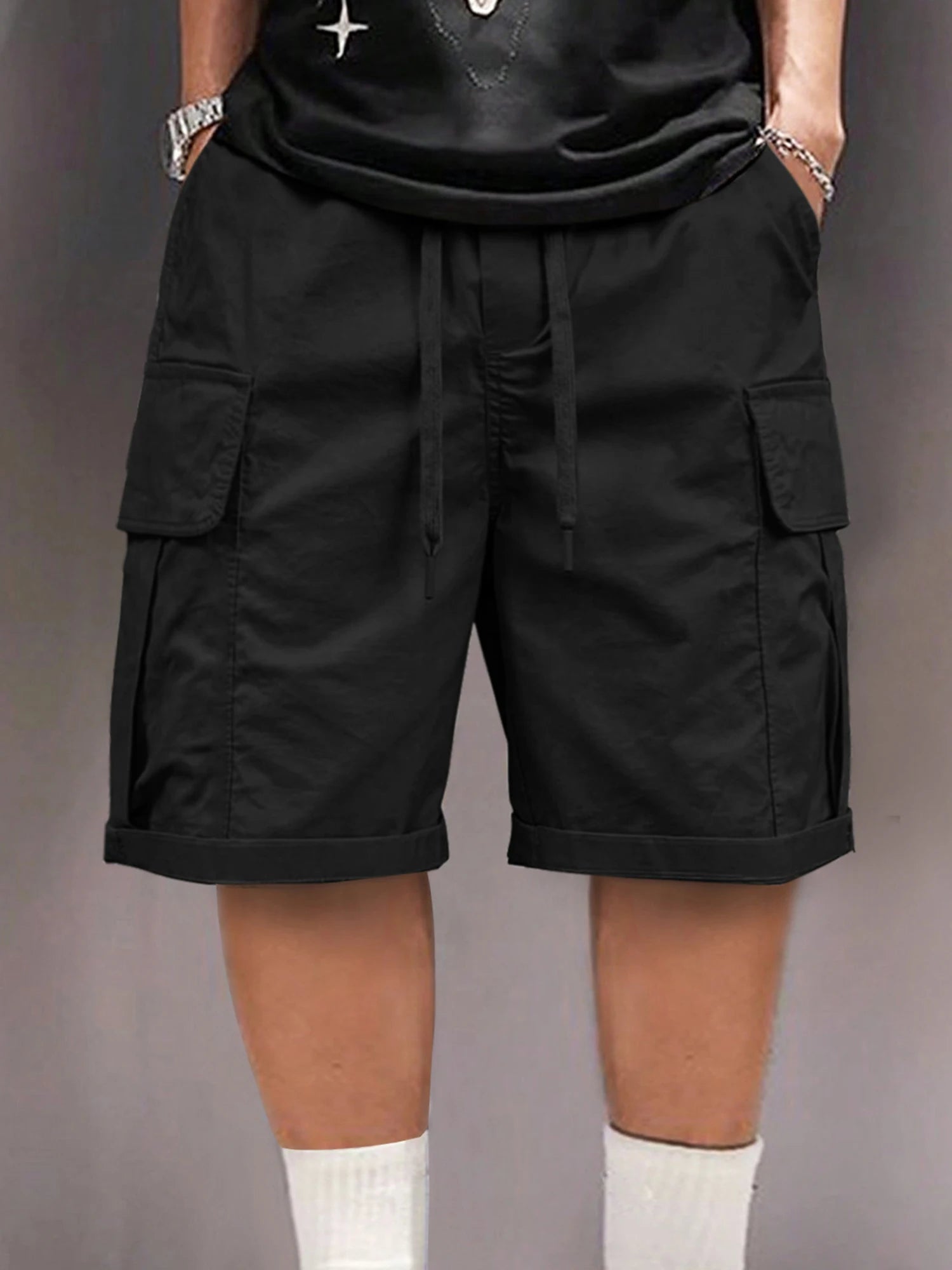 Men&rsquo;s Quick-Dry Cargo Shorts &mdash; Lightweight Elastic Waistband with Multiple Pockets — view 4 of shorts