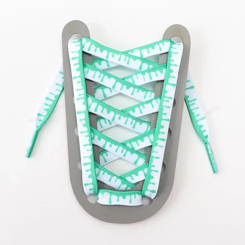 Rainbow Ice-Cream Shoelaces — Elastic No-Tie Sneaker Laces — view 12 of shoe accessories