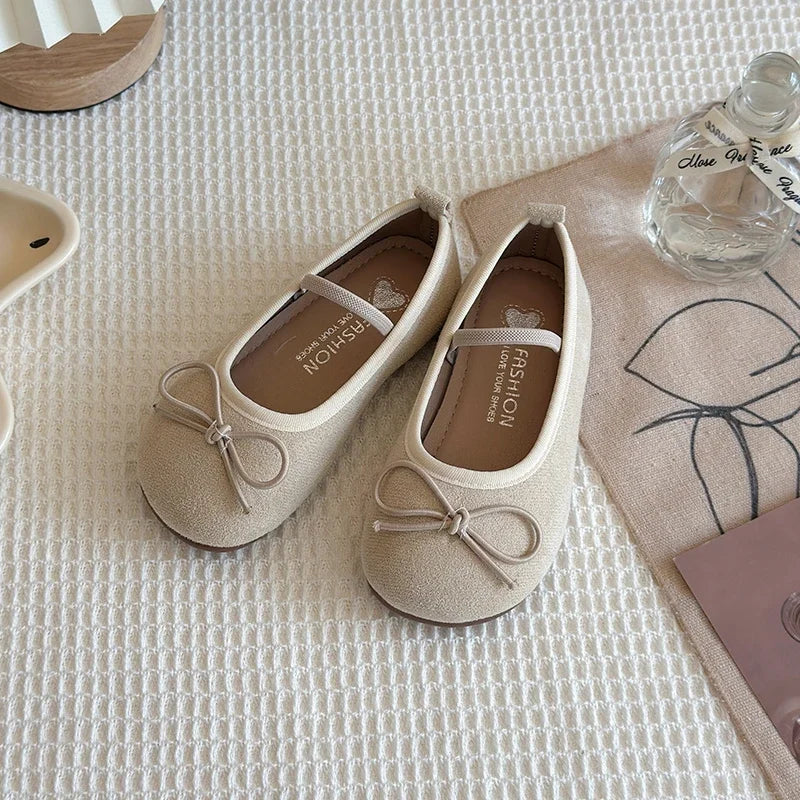 Flats & Ballet — Kids Bowtie Ballet Flats, Non-Slip Soft-Sole Toddler Dress Shoes — view 7 of flats & ballet