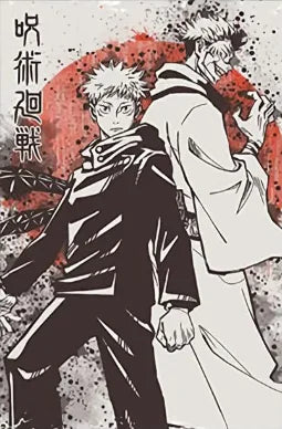 Jujutsu Kaisen Retro Canvas Poster — Japan Anime Wall Art for Game Room & Home