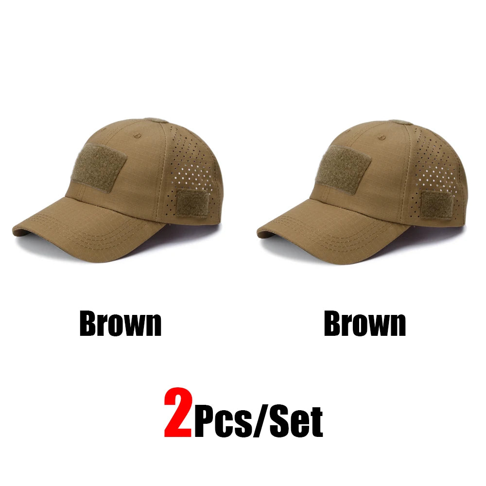 Camouflage Baseball Cap Outdoor — Tactical Sun Protection Hunting Hiking Fishing Men's Hat — view 18 of hats & caps