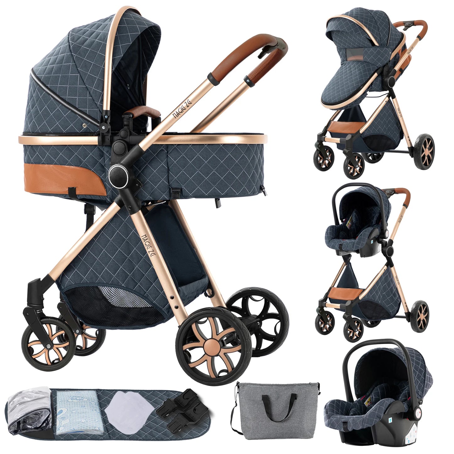 3-in-1 Baby Stroller Travel System - Bassinet, Car Seat &amp; Lightweight Stroller — view 16 of baby strollers