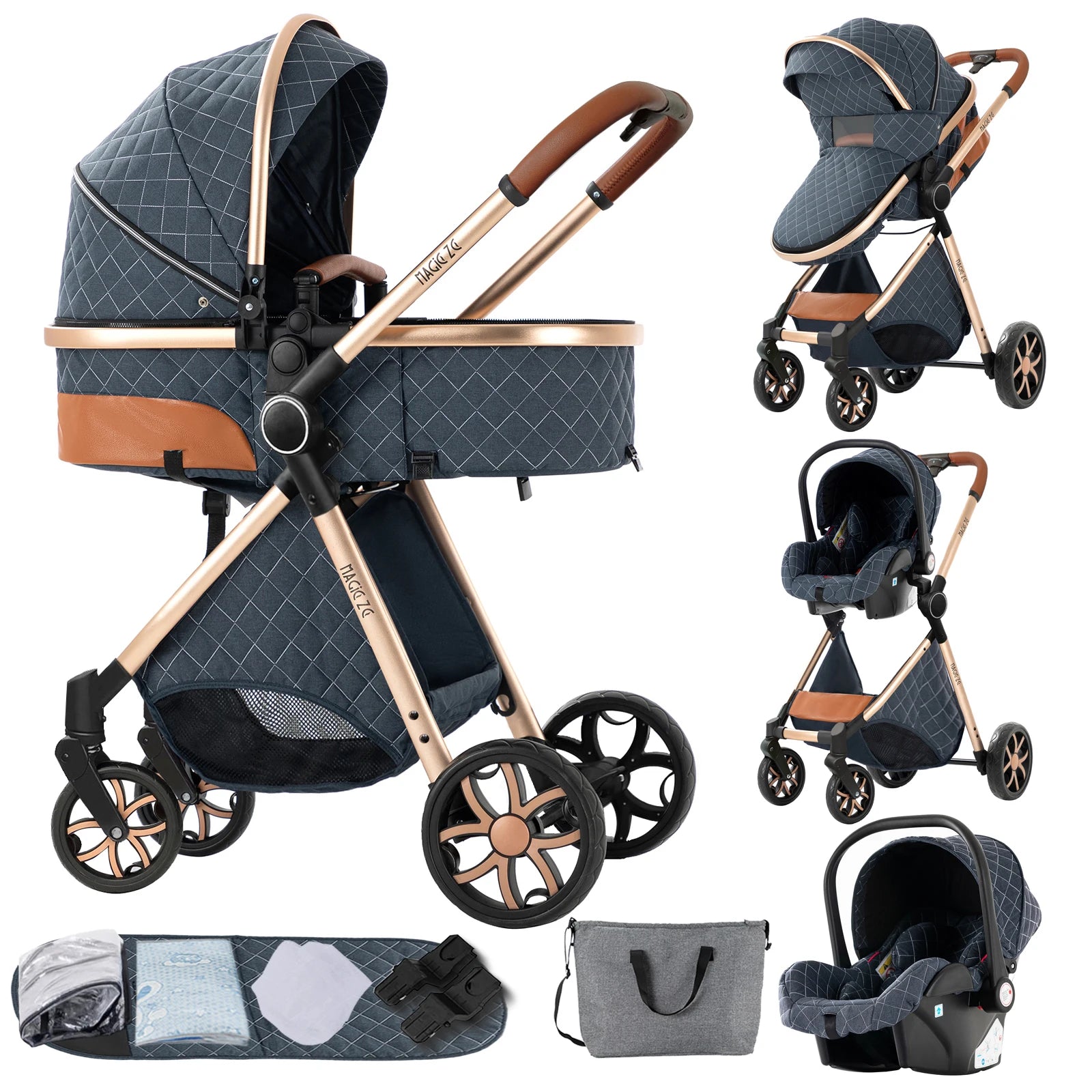 3-in-1 Baby Stroller Travel System - Bassinet, Car Seat &amp; Lightweight Stroller — view 16 of baby strollers