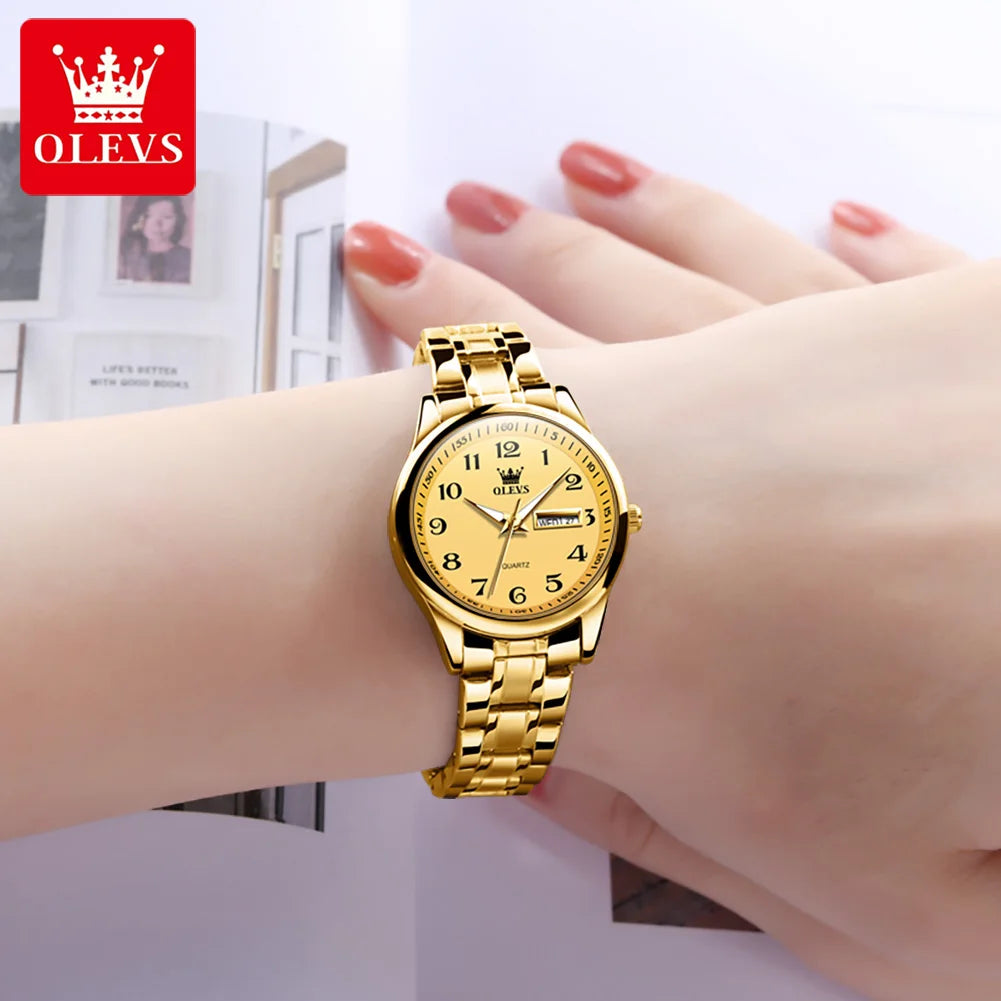 OLEVS Women's Quartz Watch — Fashion Ladies Luxury Wristwatch — view 4 of watches