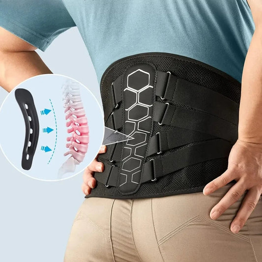 Lower Back Brace with Hexagonal Lumbar Support — Doctor-Recommended Posture