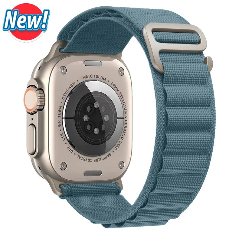 Alpine Loop Strap for Apple Watch Ultra — Nylon Hook Band 42/45/46/49mm