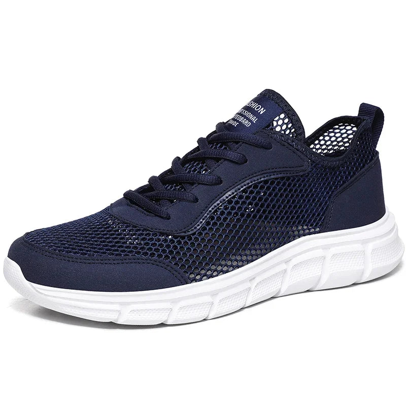 All-Season Men's Mesh Sneakers — Breathable Lace-Up Summer Walking Casual Shoes — view 10 of sneakers