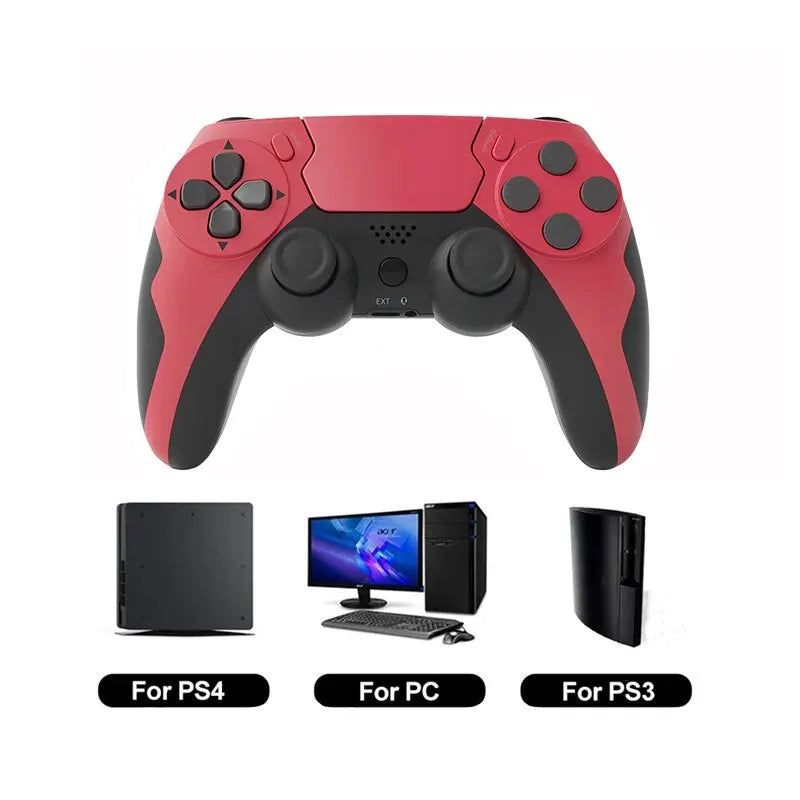 GAMINJA P48 Wireless Gamepad Controller – Six-Axis Gyroscope + Dual Vibration for PS4/PS3 & PC (Win 7/8/10)
