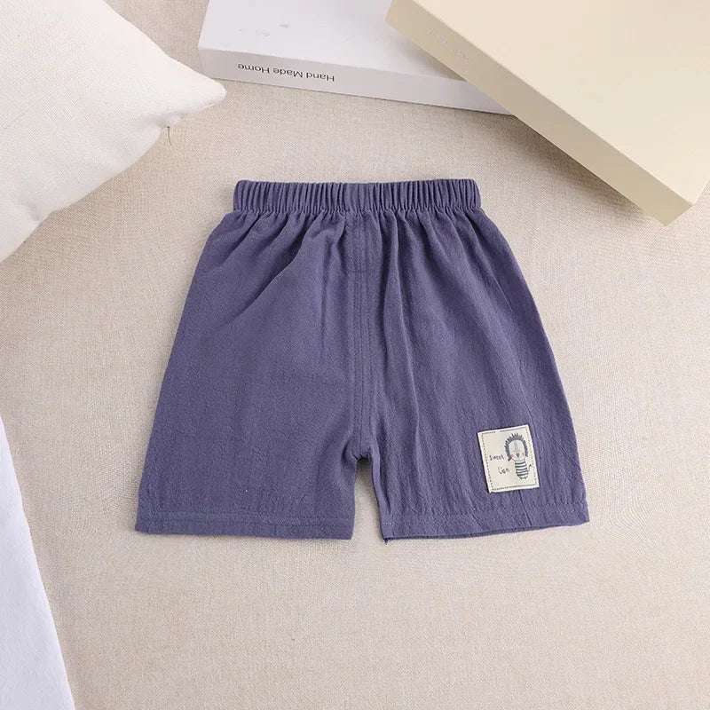 Kids Cotton-Linen Summer Shorts – Cute & Comfy (1-5 Years)