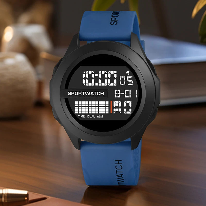 YIKAZE Men's Digital Sport Watch — Military Waterproof Stopwatch Wristwatch — view 2 of watches