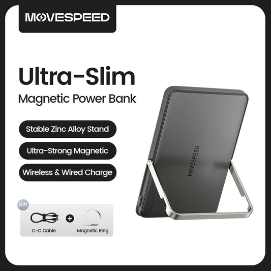 MOVESPEED S10 Pro Magnetic 10000mAh Power Bank with Stand — MagSafe Battery — view 1 of power banks