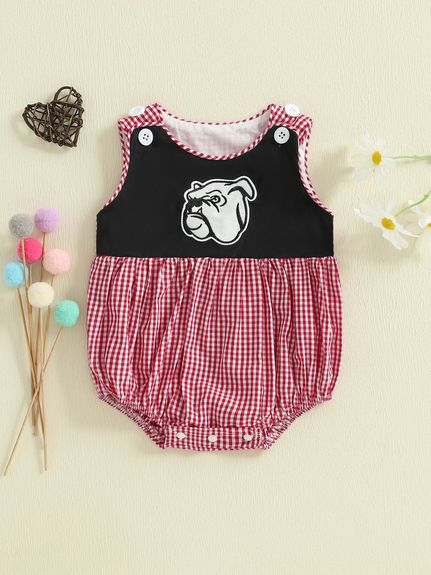 Toddler Boy Dinosaur Print Romper Overalls - Sleeveless Jumpsuit — view 4 of toddler rompers