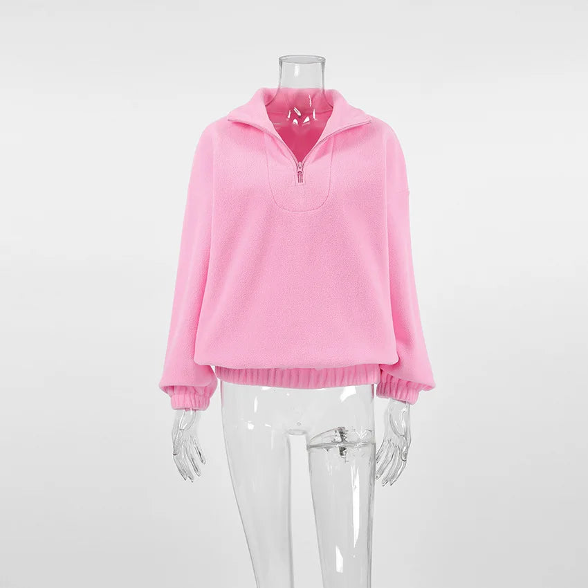 Minimalist Women’s Sports Hoodie – Casual Leisure Style for Autumn & Winter 2024