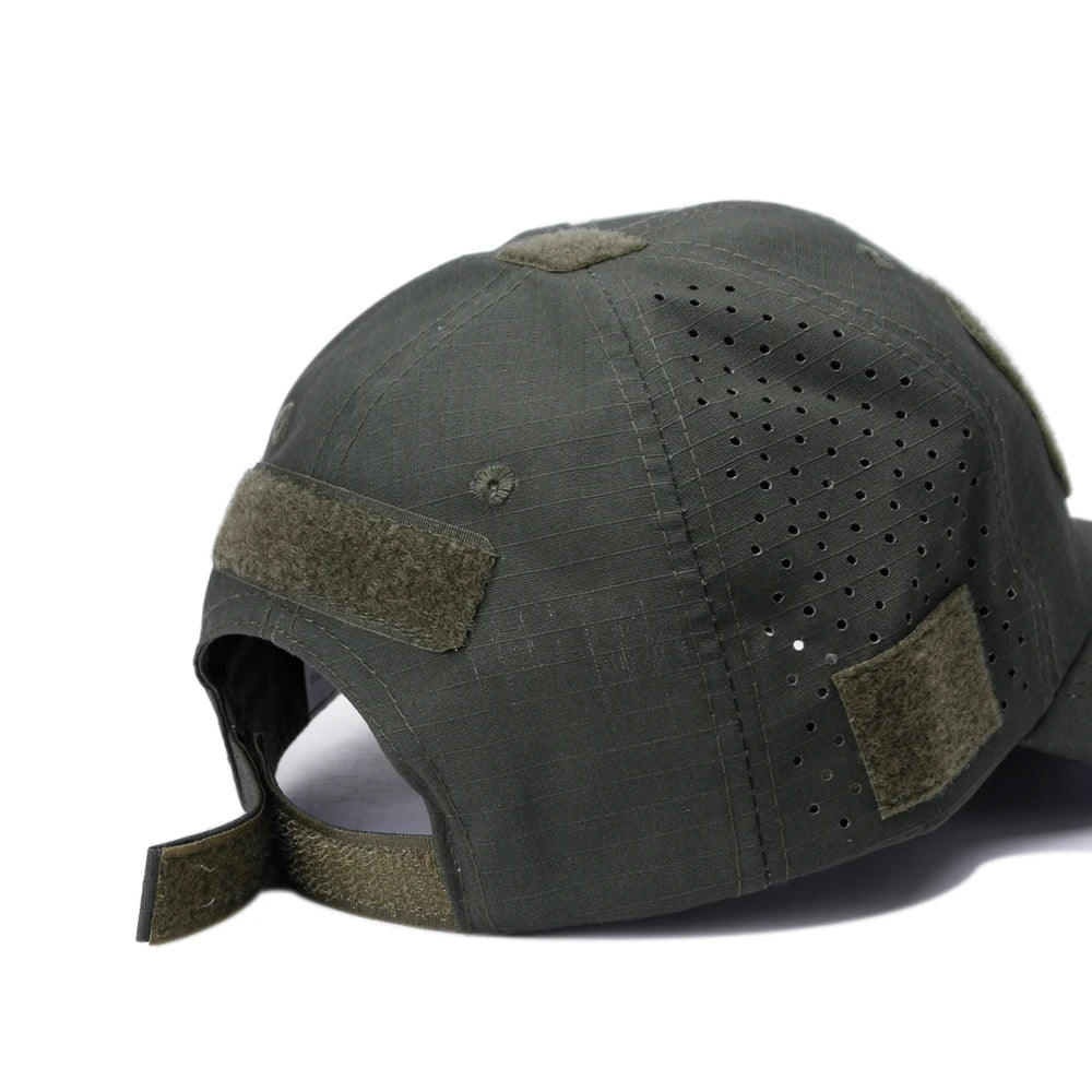 Camouflage Baseball Cap Outdoor — Tactical Sun Protection Hunting Hiking Fishing Men's Hat — view 4 of hats & caps