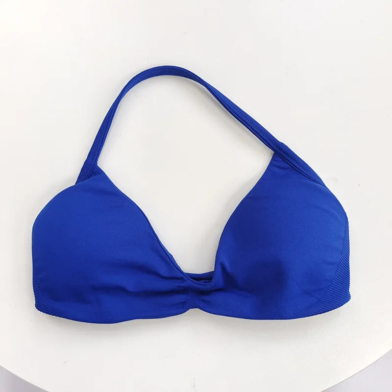 Women’s Lace-Up Sports Bra — Thin-Strap Camisole Seamless Push-Up Yoga Gym Top — view 3 of sports bras