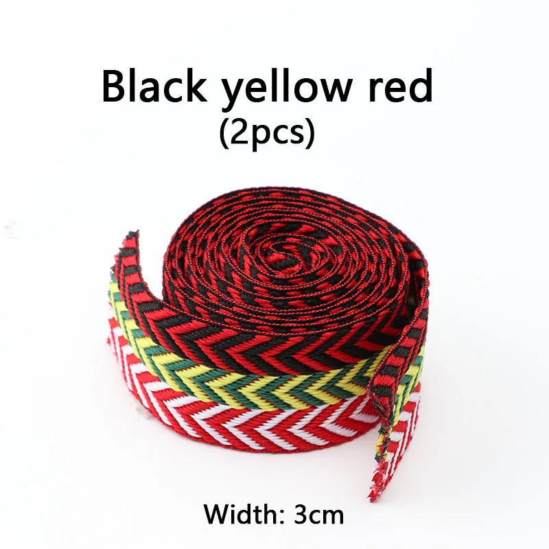 Designer-Look Flat Shoelaces — Chevron Pattern Sneaker Laces