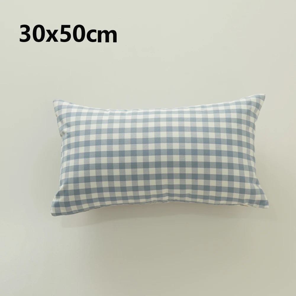 Plaid Sofa Cushion Cover &mdash; 30&times;50 &amp; 45&times;45 cm Multi-Color Stripe Pillowcase