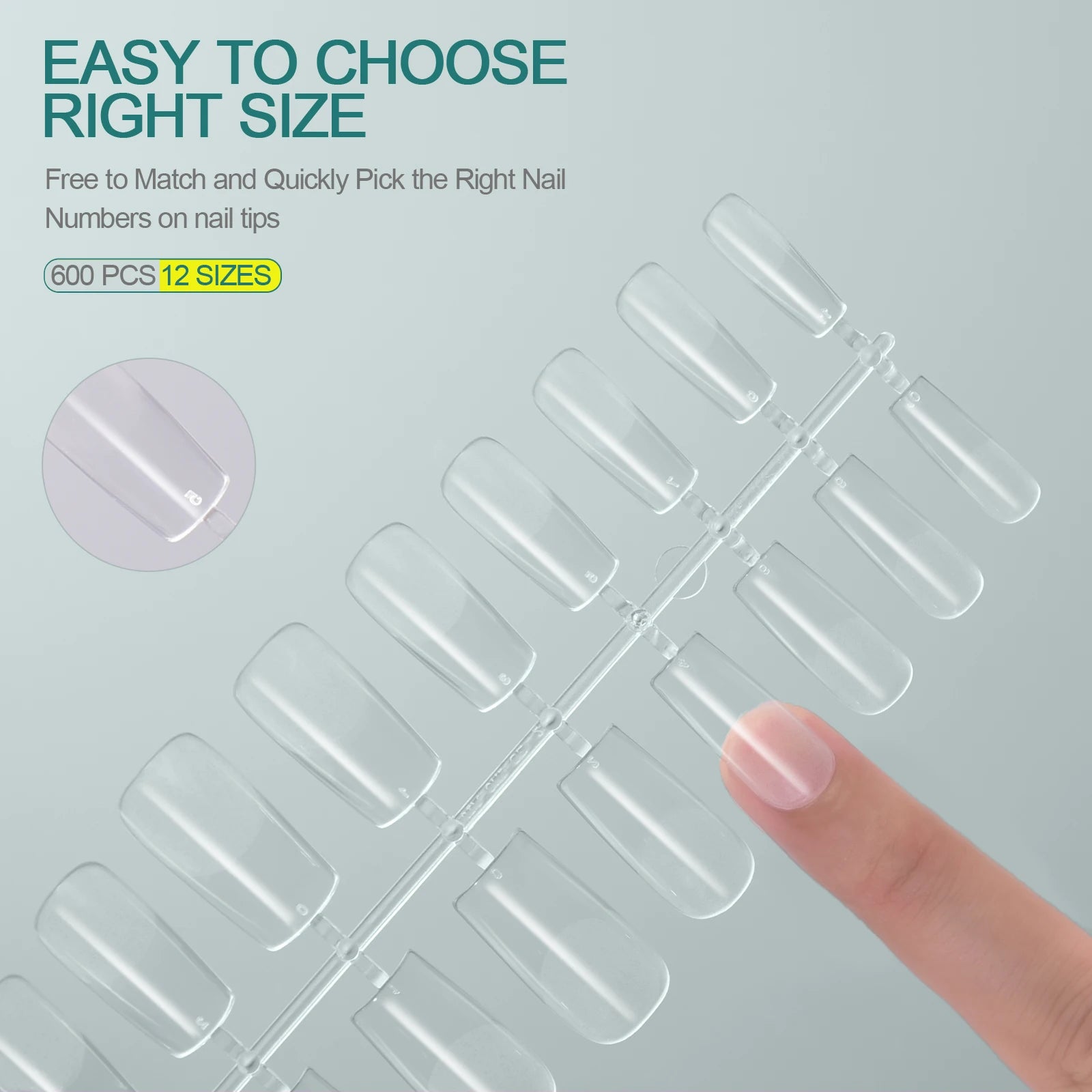 120PCS Soft Gel Nail Tips – Full-Cover Oval & Square DIY Extensions