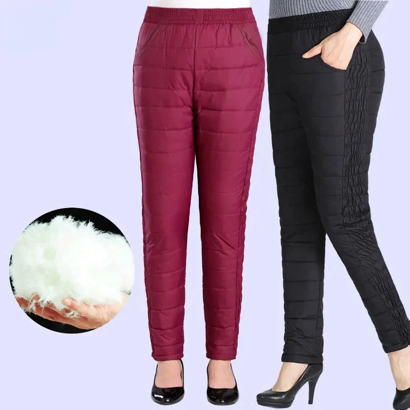 Winter 90% Duck Down Pants Women Thicken Big Size 5xl Warm Pantalones Casual High Waist Snow