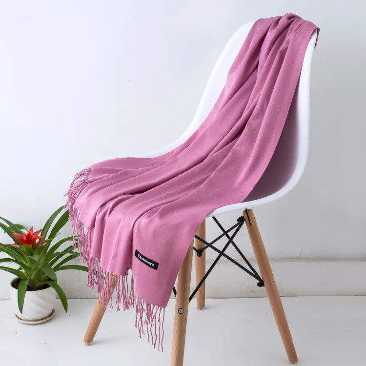 Pashmina Scarf Gray Collection — Soft Cashmere-Feel 24 Shades Travel Office Women's Wrap — view 13 of scarves & wraps
