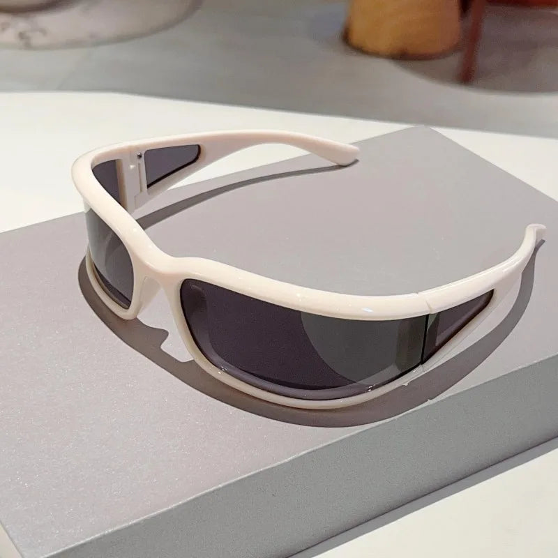 Y2K Wrap Sunglasses 2025 — Sports Round Cycling Shades Anti-UV Windproof Trendy Gen-Z Eyewear — view 10 of sunglasses