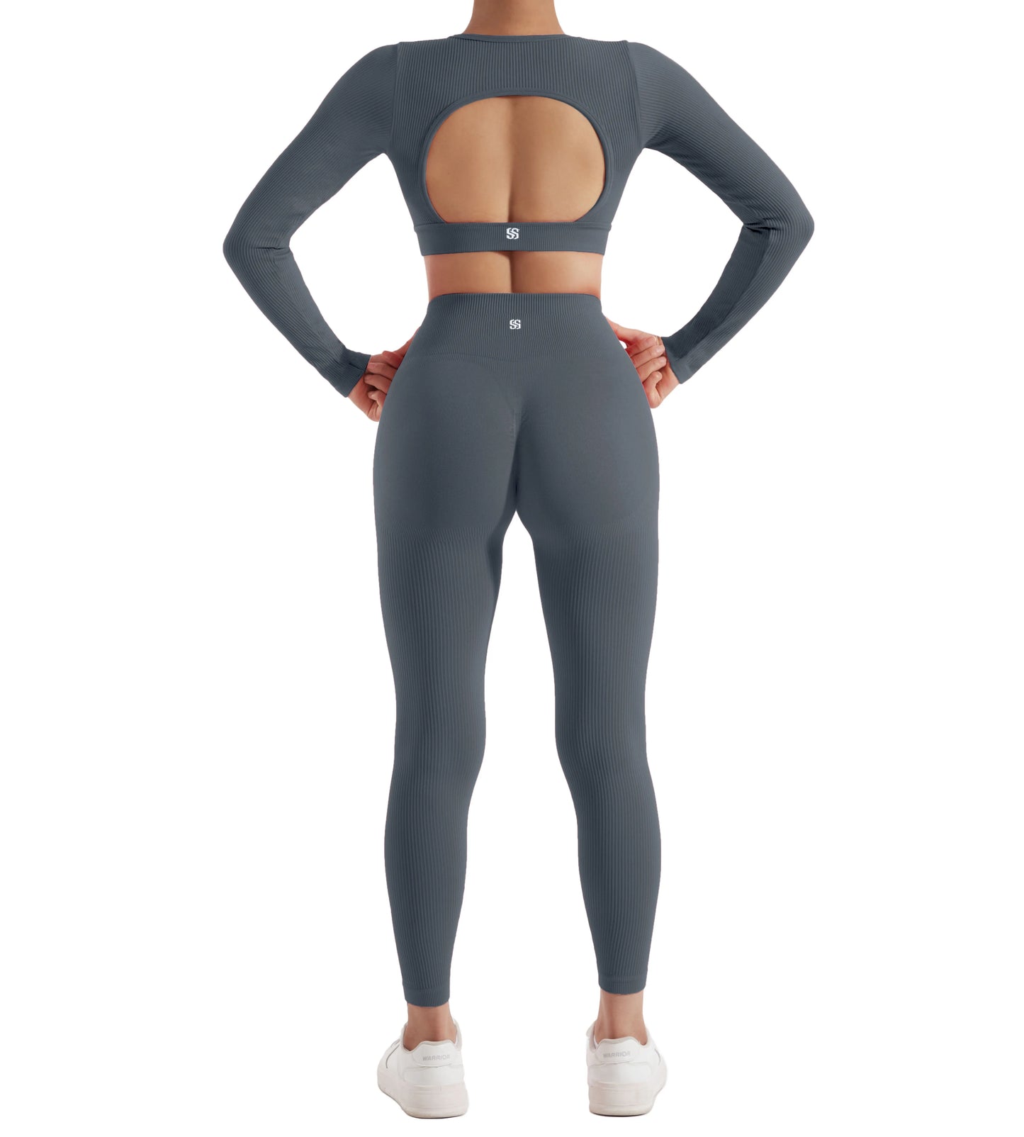 Women's Activewear Long-Sleeve Tracksuit Set — Quick-Dry Yoga Gym 2-Piece — view 9 of women's activewear