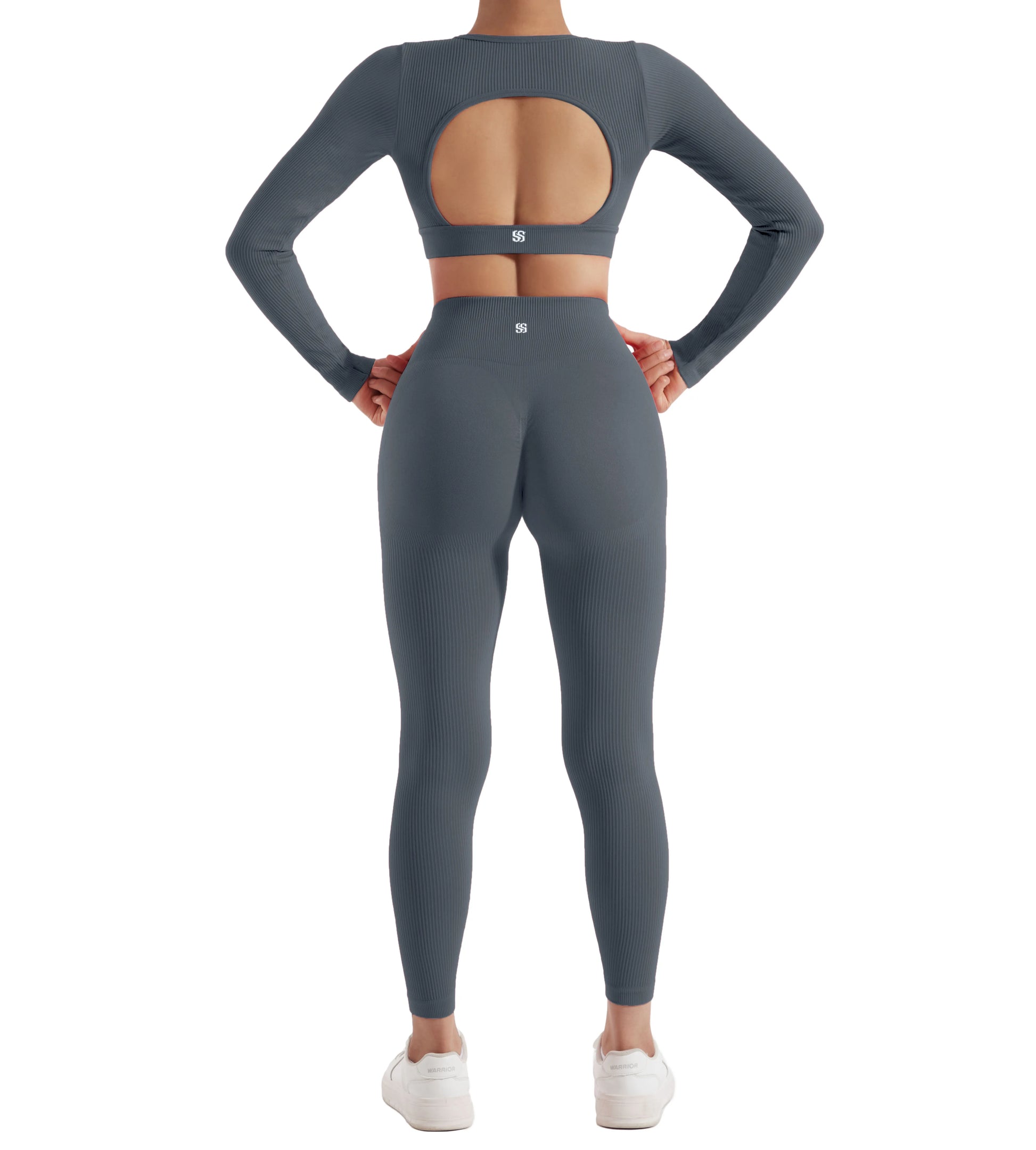 Women's Activewear Long-Sleeve Tracksuit Set — Quick-Dry Yoga Gym 2-Piece — view 9 of women's activewear