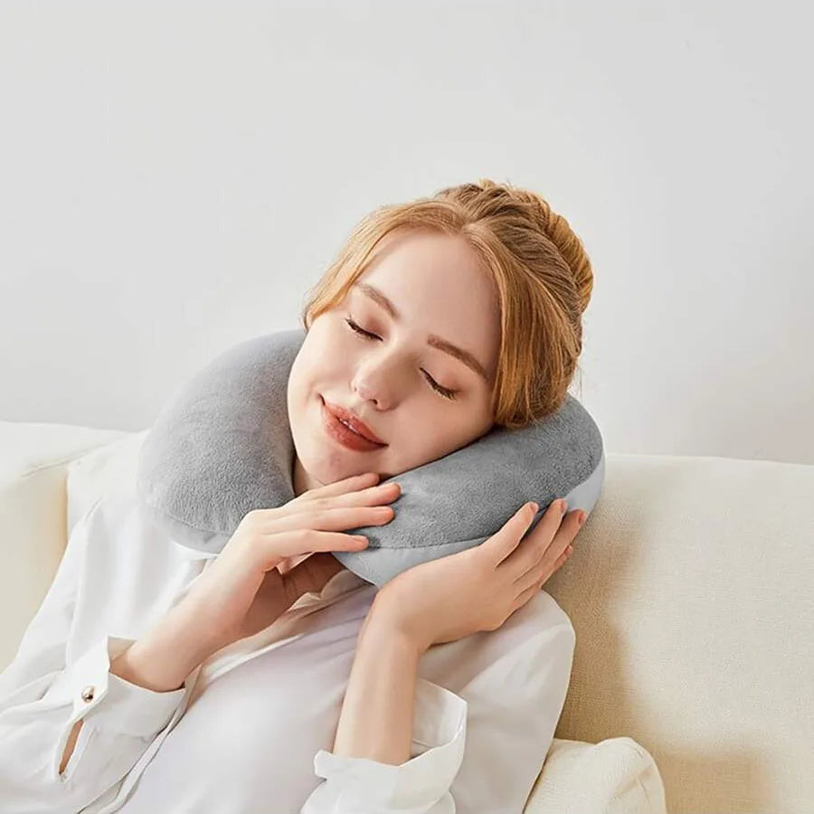 Travel Neck Pillow — Memory-Support Airplane & Car Travel Pillow — view 4 of travel