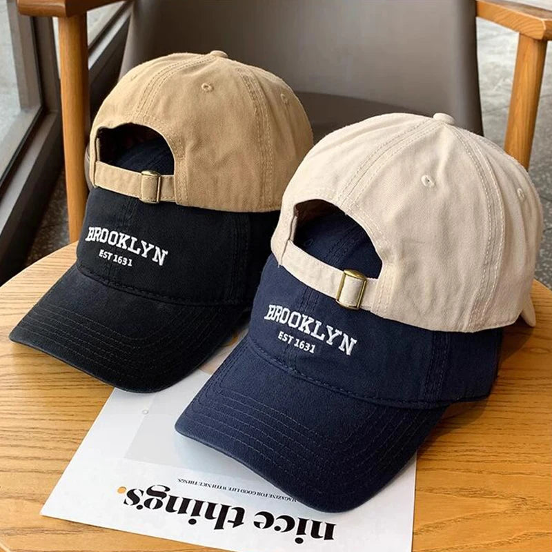 JK Korean Letters Embroidered Baseball Cap — K-Fashion Streetwear Hip-Hop Dad Trucker Hat — view 2 of hats & caps