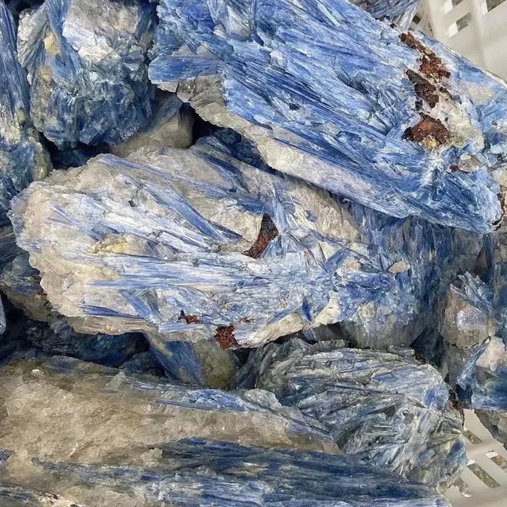 Crystal & Gemstone Kyanite Raw Specimen — 800-1000g Blue Mineral Healing Crystal Decor — view 4 of crystal & gemstone